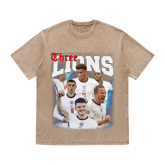 THREE LIONS HEAVY WEIGHT COTTON TEE-9176