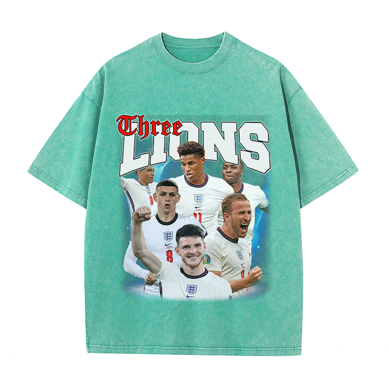 THREE LIONS HEAVY WEIGHT COTTON TEE-9176