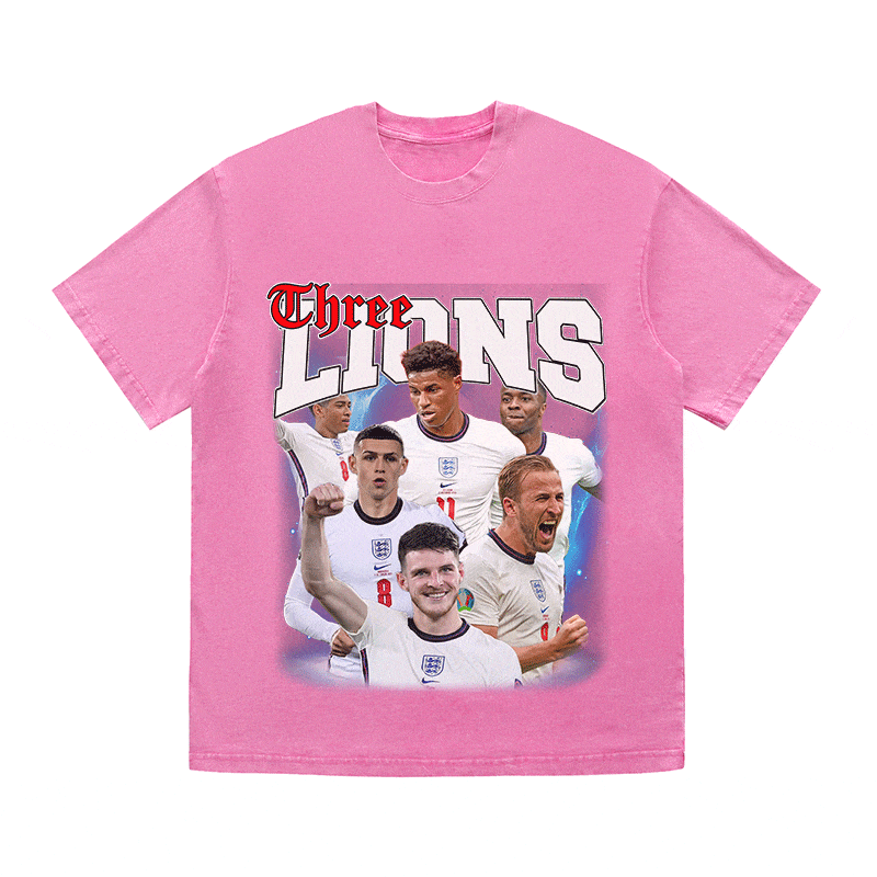 THREE LIONS HEAVY WEIGHT COTTON TEE-9176