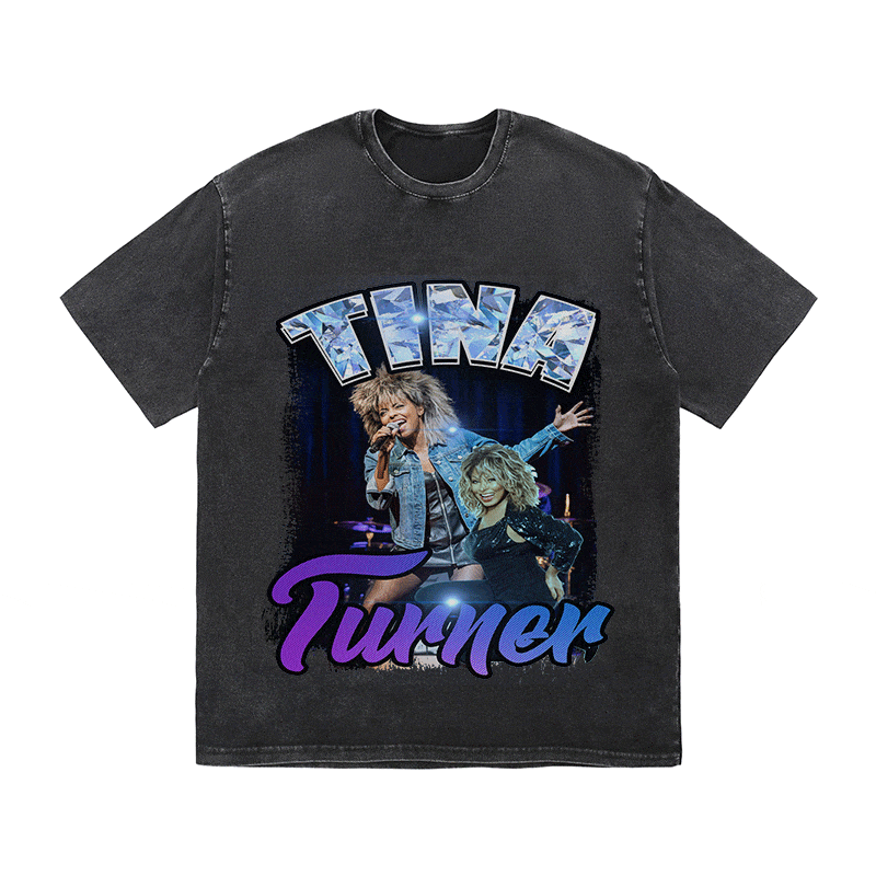 TINA TURNER HEAVY WEIGHT COTTON TEE-9139