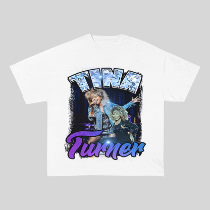 TINA TURNER HEAVY WEIGHT COTTON TEE-9139