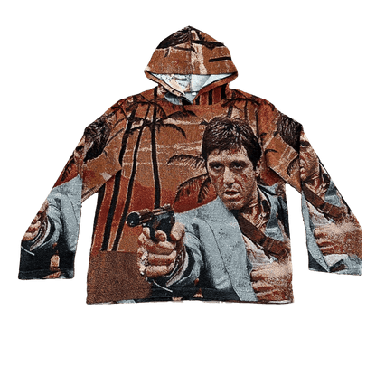 TONY MONTANA TAPESTRY HOODIE
