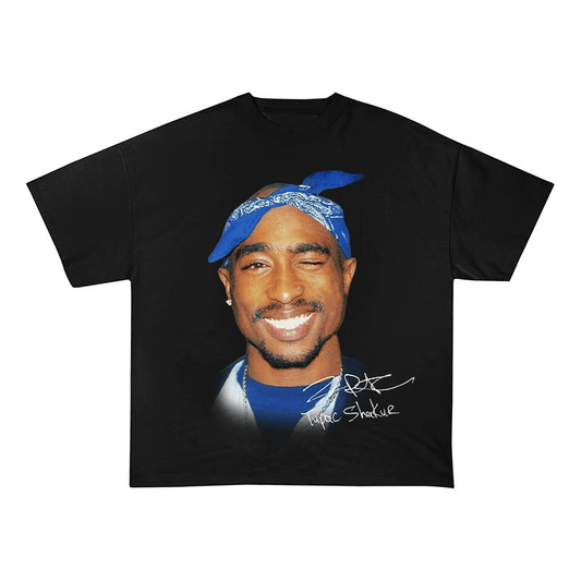 TUPAC SHAKUR OVERSIZED HEAVYWEIGHT COTTON TEE-60017