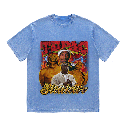 TUPAC SHAKUR HEAVY WEIGHT COTTON TEE-9141