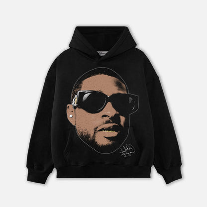 USHER HEAD HOODIE-1089