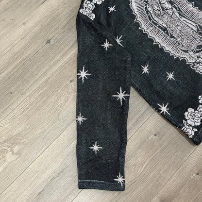 VIGENCITA BLACK TAPESTRY HOODIE
