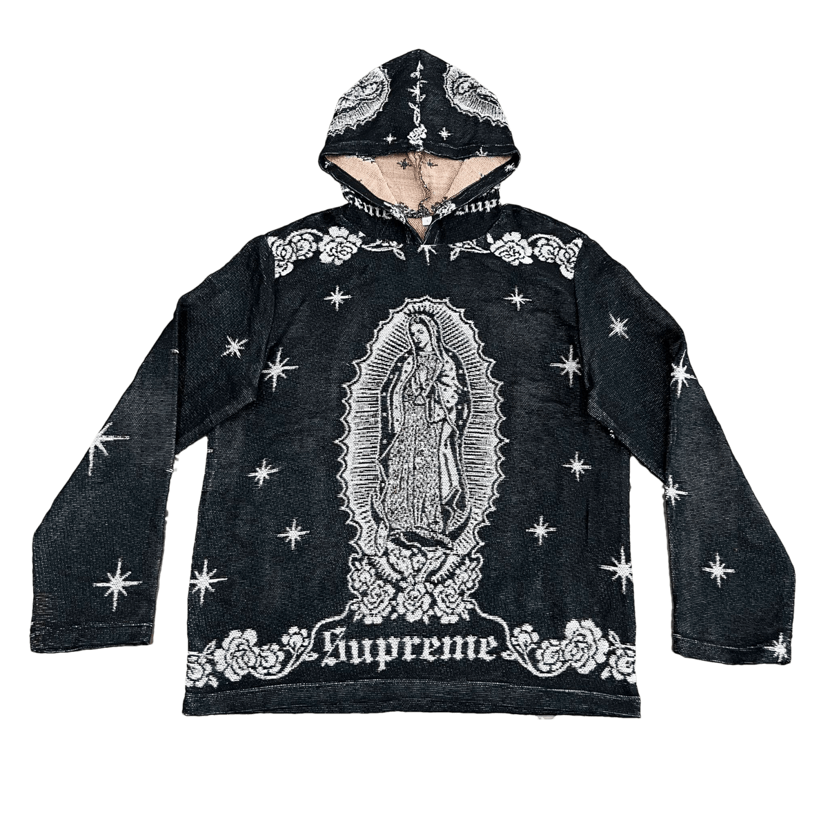 VIGENCITA BLACK TAPESTRY HOODIE