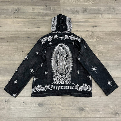 VIGENCITA BLACK TAPESTRY HOODIE