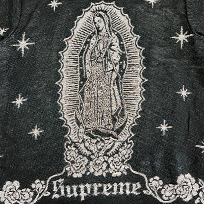 VIRGENCITA BLACK TAPESTRY TEE