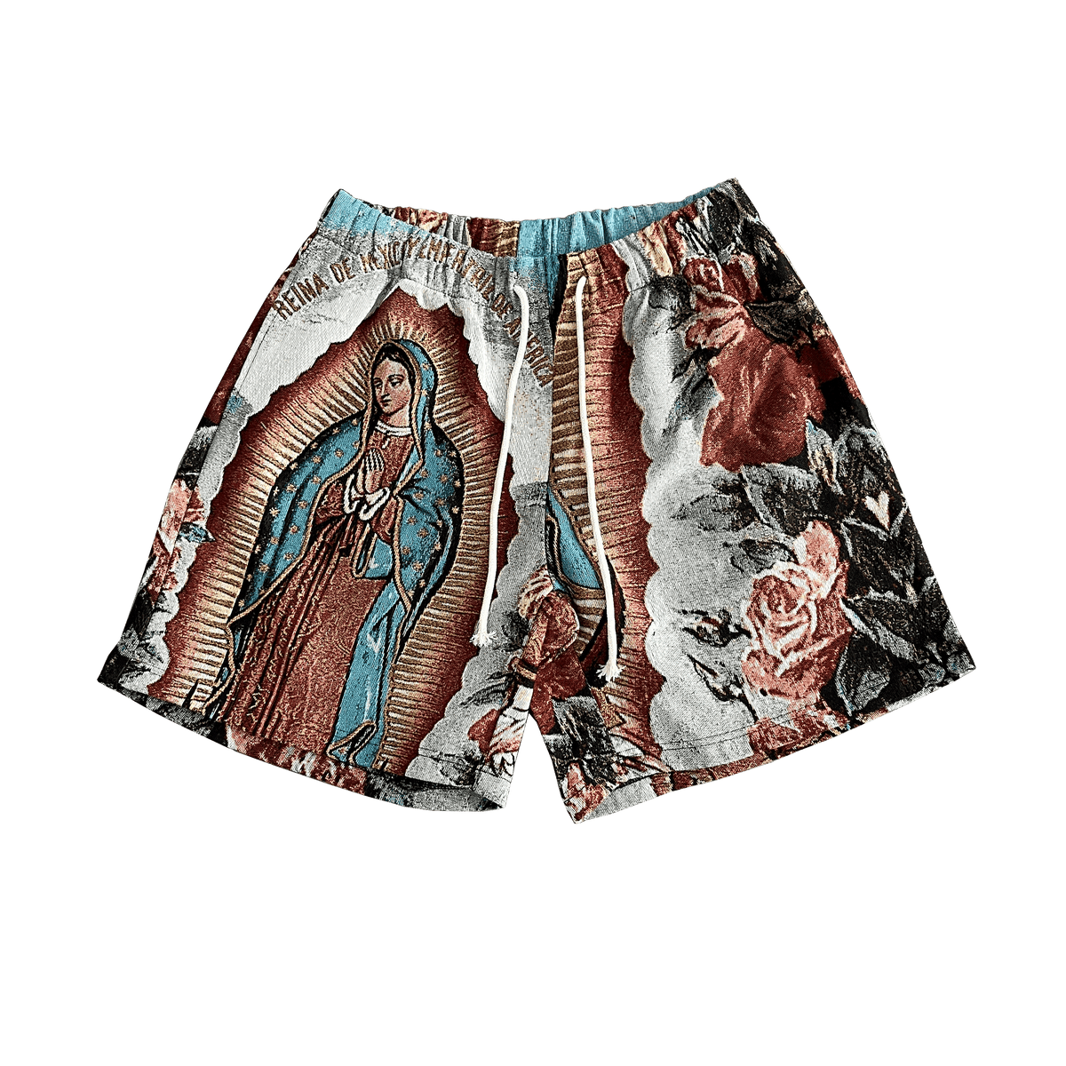 VIRGENCITA TAPESTRY SHORTS