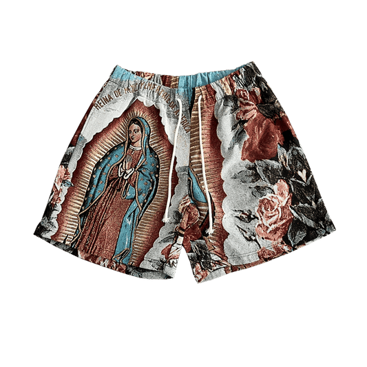 VIRGENCITA TAPESTRY SHORTS