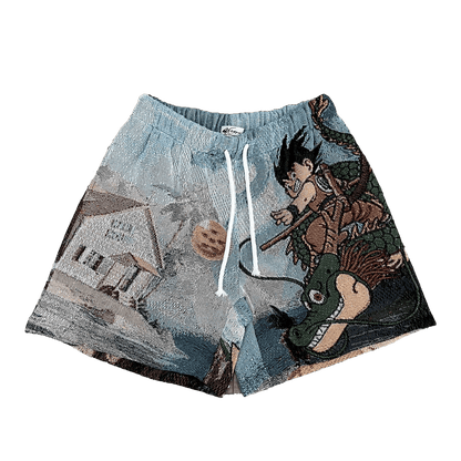 YOUNG GOKU TAPESTRY SHORTS