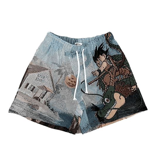 YOUNG GOKU TAPESTRY SHORTS