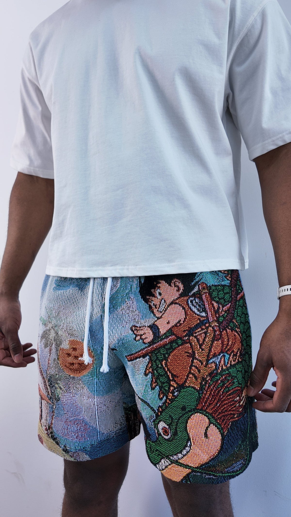 YOUNG GOKU TAPESTRY SHORTS